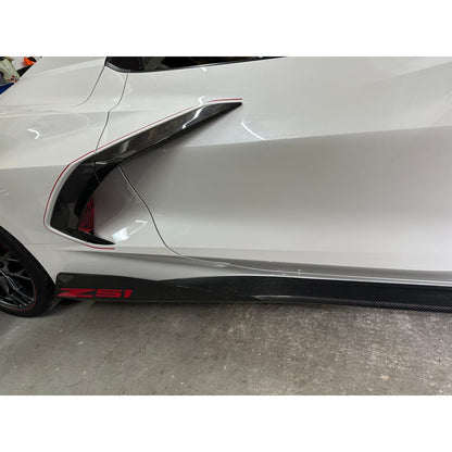 2020+ Chevrolet Corvette C8 - Carbon Fiber side door garnish