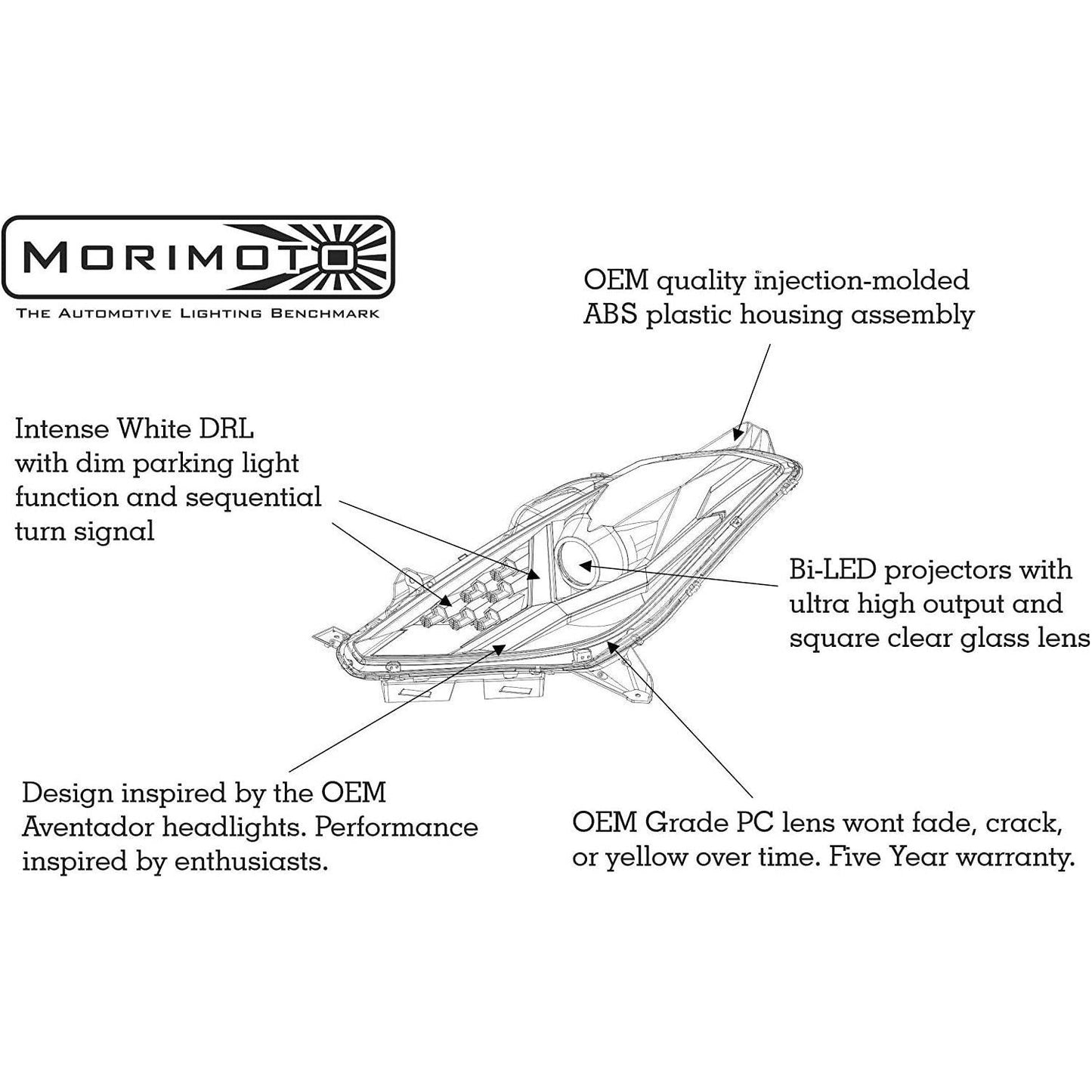 2014-2019 Chevrolet Corvette C7 | Morimoto XB LED Headlight Set