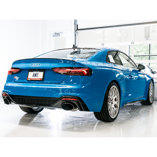 Audi B9.5 RS 5 Sportback 2.9T 2020+| AWE Touring Edition Non-Resonated Catback Exhaust w/ RS-style Diamond Black Tips