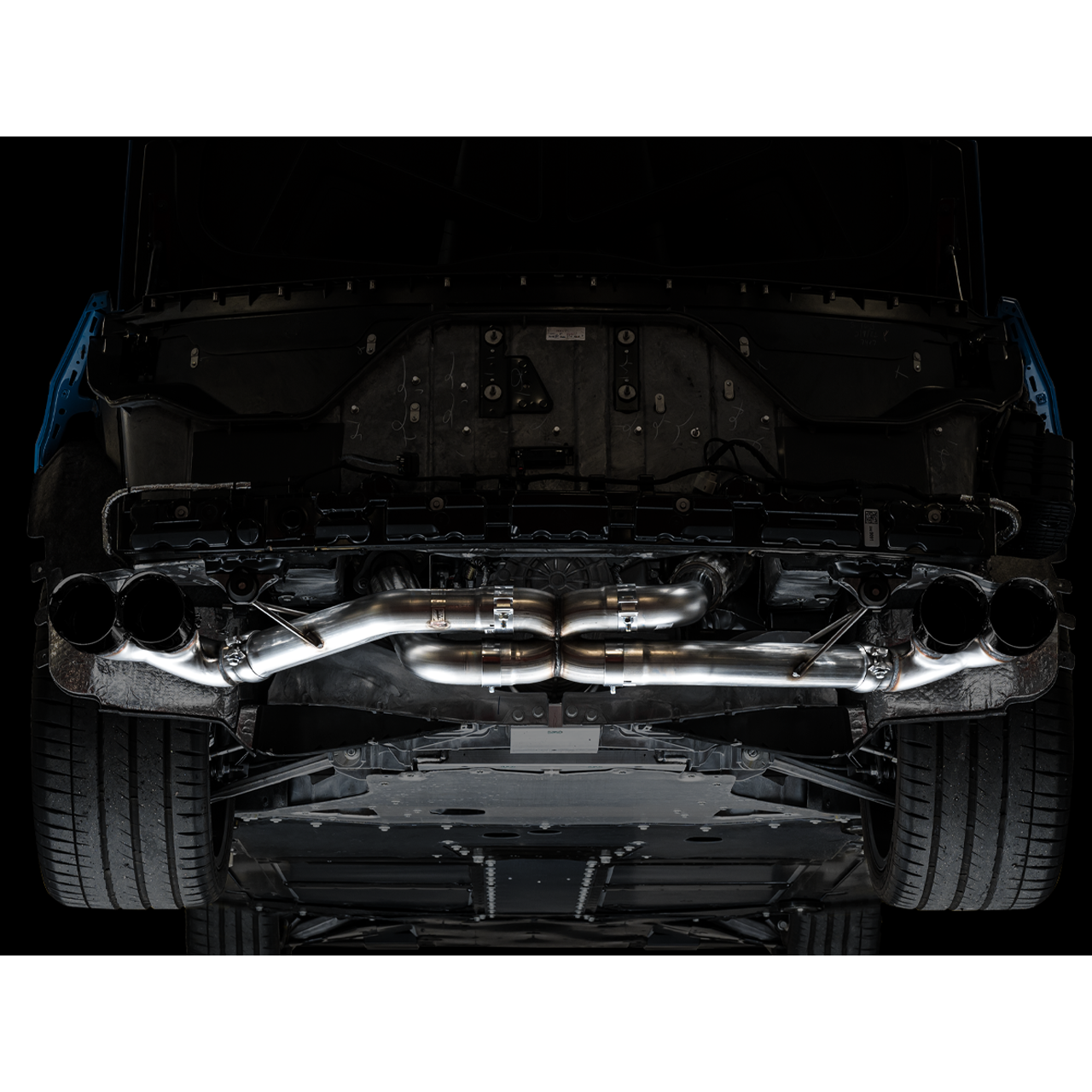 2020+ Chevrolet Corvette (C8) | AWE Track Edition Exhaust - Quad Diamond Black Tips