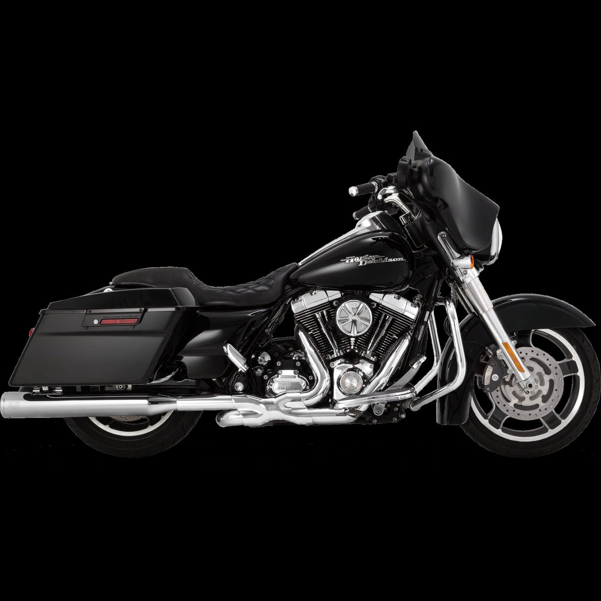 Vance & Hines 2017-2022- Harley Davidson Dresser Eliminator 400 Chrome Slip-On Exhaust