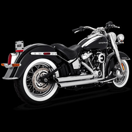 Vance & Hines 1986-2017- Harley Davidson Softail Bigshots/ Staggered PCX Full Black Exhaust