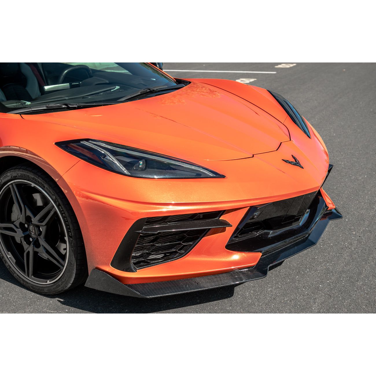 2020-2024 Chevrolet C8 Corvette - 5VM Front Splitter (2-Piece Version) and side Skirts