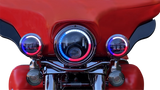 Custom Dynamics - 1994-2013 Harley Davidson - ProGLow 7" LED Headlamp w/  Mounting Ring