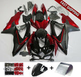 Amotopart 2008-2010 Suzuki GSXR600/750 Fairing Matt Red Kit