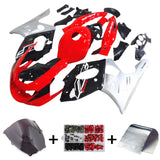 1996-2007 Yamaha YZF 600R Thundercat Red Black White Silver Fairing Kit