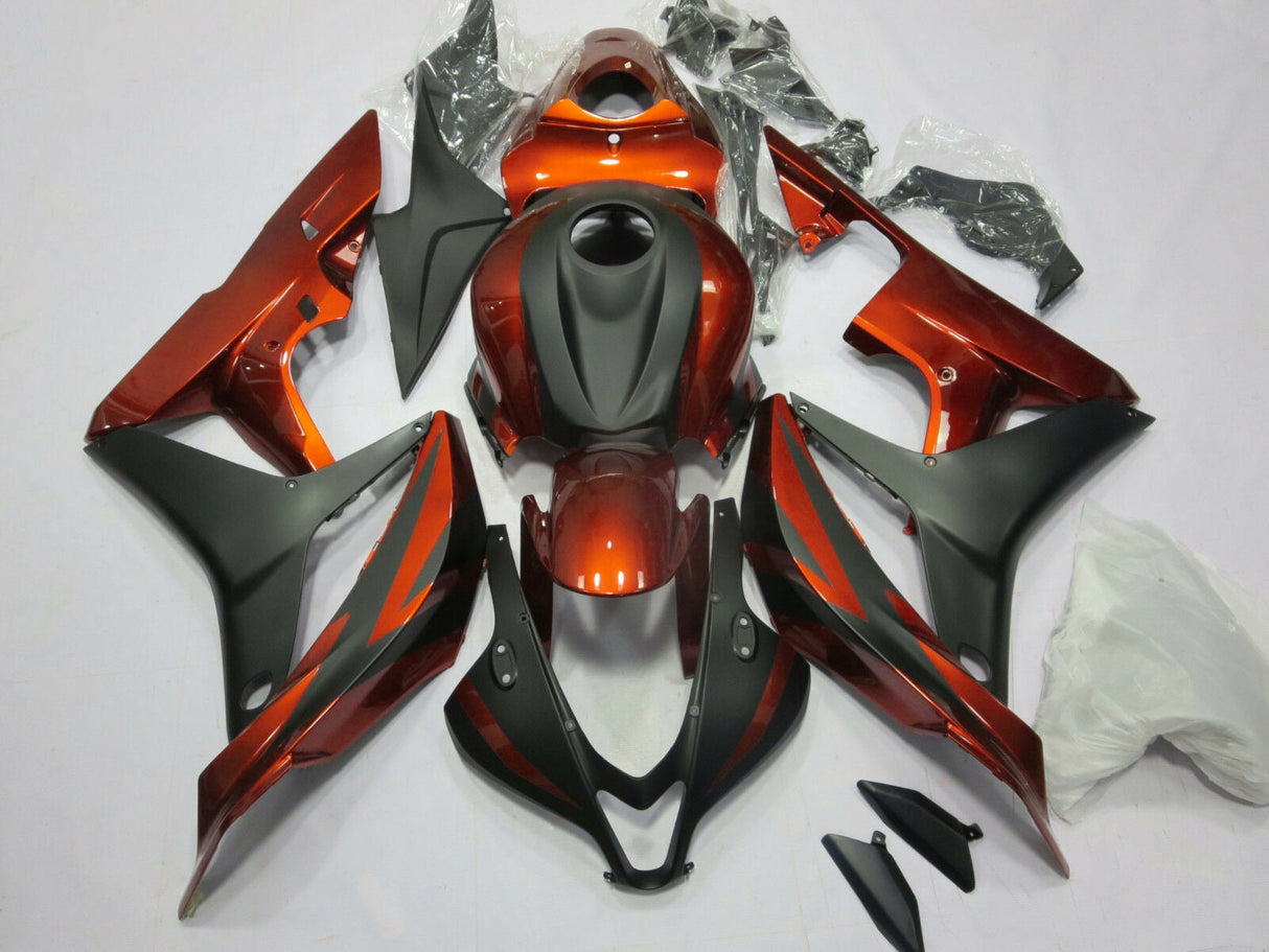 2007-2008 CBR600RR Honda Fairing Orange&Black Kit