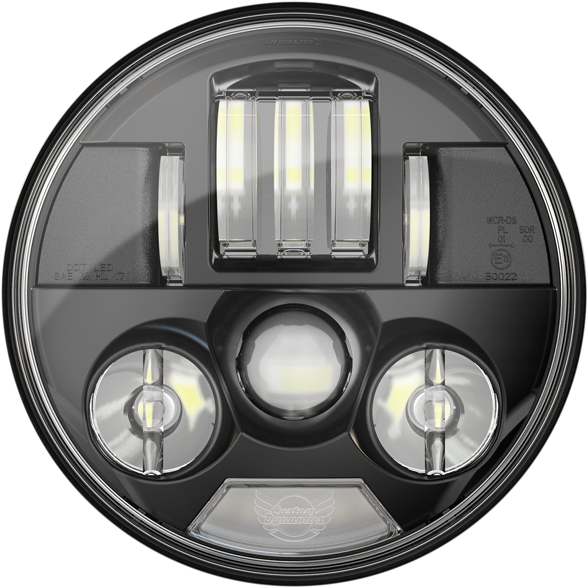 Custom Dynamics - 2014-2023 Indian - 7" Probeam LED Headlamp - Black