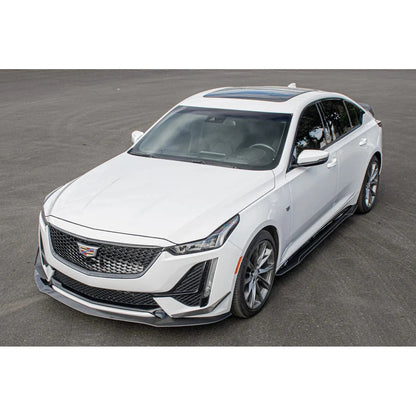 2020+ Cadillac CT5-V Blackwing - Carbon Fiber Front Lip + Canards