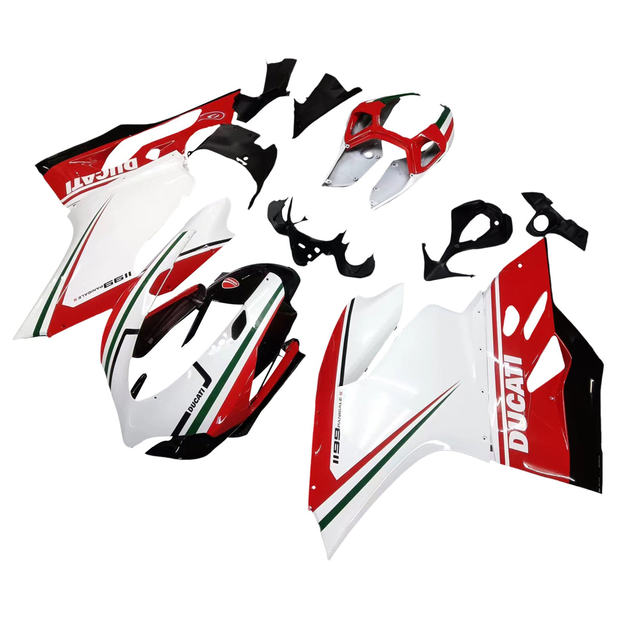 2012-2015 899 Ducati Red&White Faring Kit