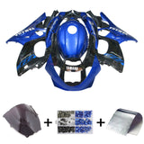 1996-2007 Yamaha YZF 600R Thundercat Glossy Black Blue Fairing Kit