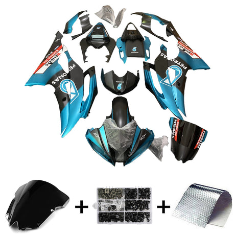 2008-2016 Yamaha YZF 600 R6 Blue and Black Petronas Fairing Kit