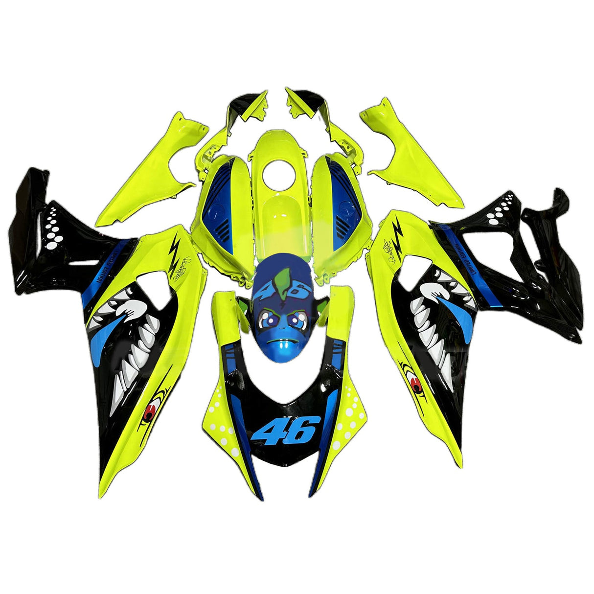 2021-2024 Yamaha YZF-R7 Black Yellow Blue Fairing Kit