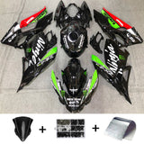 2018-2024 Kawasaki EX400/Ninja400 Black Green Fairing Kit