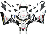 Amotopart 2007-2008 CBR600RR Honda Fairing White&Black Kit