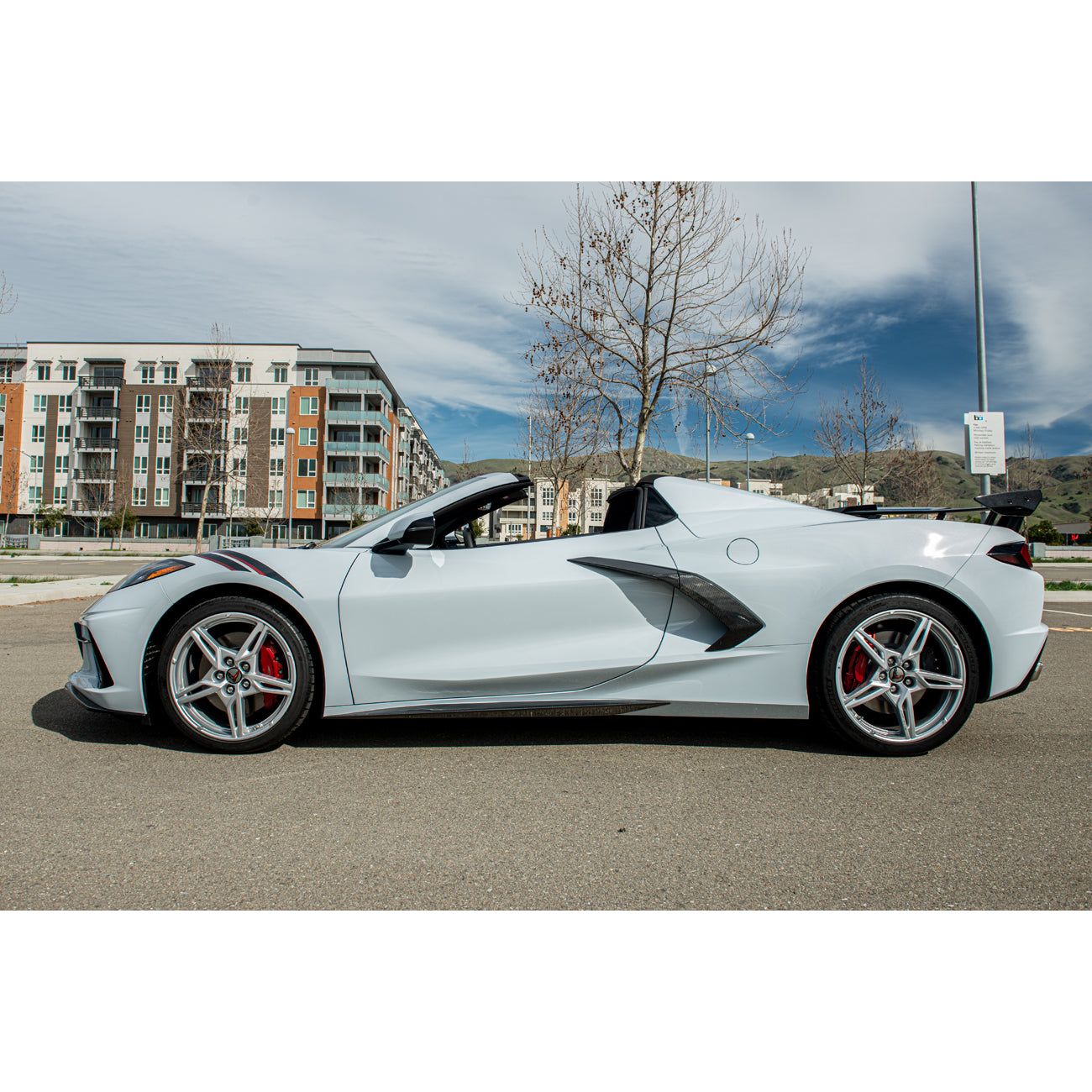 2020+ Chevrolet Corvette C8 - Carbon Fiber side door garnish