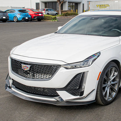 2020+ Cadillac CT5-V Blackwing - Carbon Fiber Front Lip + Canards