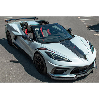 2020-2024 Chevrolet C8 Corvette - 5VM Front Splitter (2-Piece Version) and side Skirts