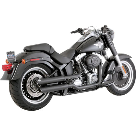 Vance & Hines 2007-2017- HD Softail Fatboy Twin Slash Chrome Slip-On Exhaust