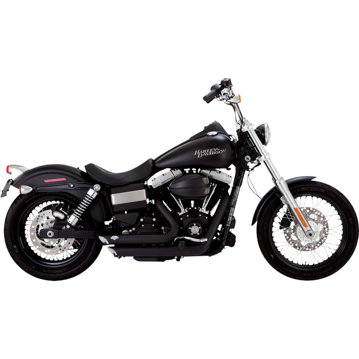 Vance & Hines 2012-2017- Harley Davidson Dyna Shortshots Staggered Black PCX Full System Exhaust