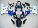 Amotopart 2004-2005 Suzuki GSXR 600 750 Fairing Blue&White Kit