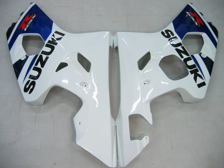 2004-2005 GSXR600/750 Suzuki Fairing Blue&White Kit