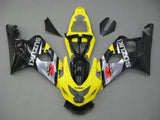 Amotopart Suzuki GSXR 600 750 2004-2005 Fairing Racing Yellow & Black