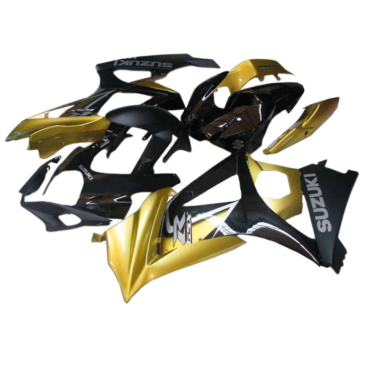 2007-2008 Suzuki GSXR 1000 Gold&Black Fairing Kit