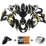 Amotopart 2009-2016 Suzuki GSXR1000 Fairing Black&Gold Kit