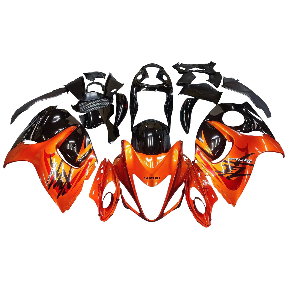 2008-2020 Suzuki Hayabusa GSX1300R Gloss Orange&Black Fairing Kit