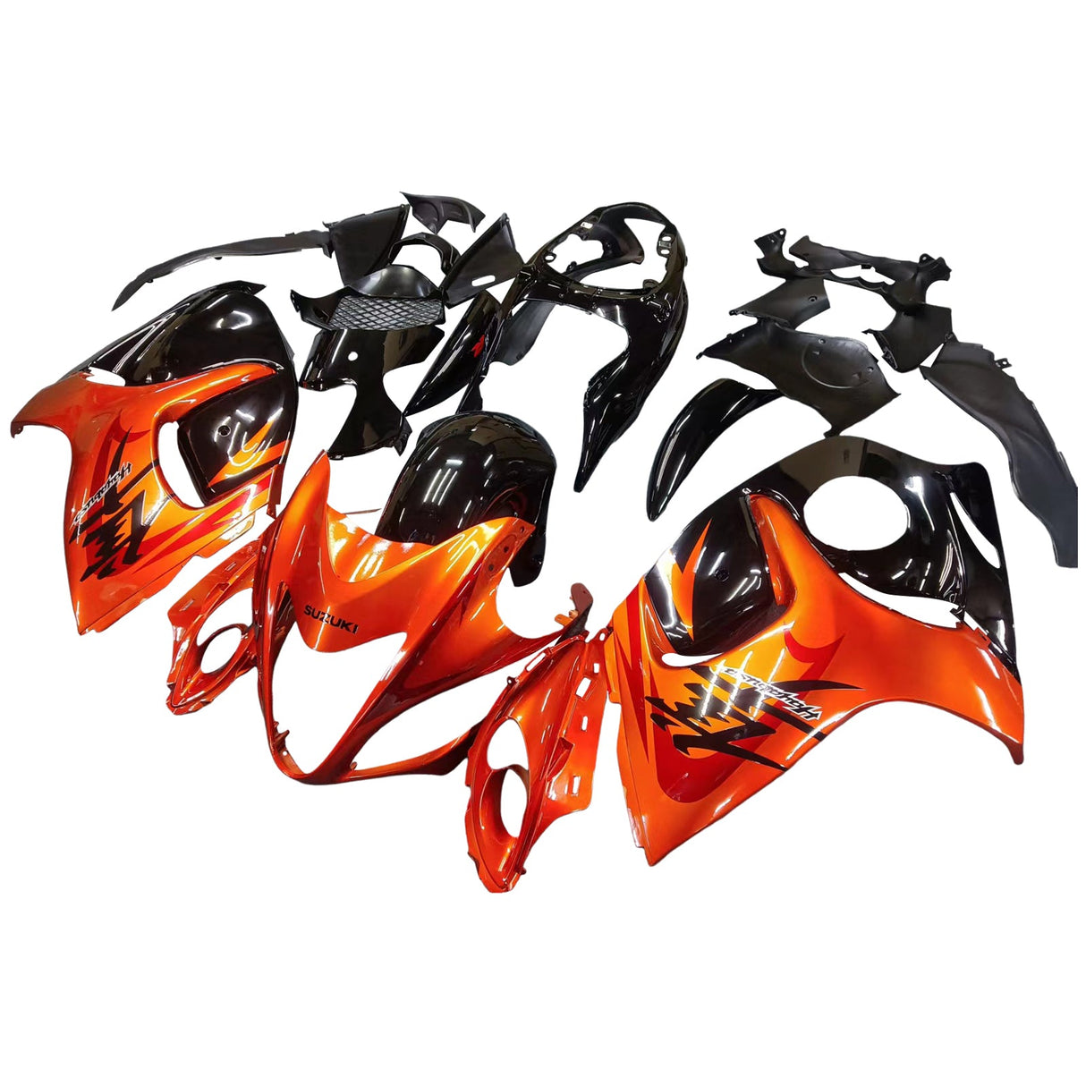 2008-2020 Suzuki Hayabusa GSX1300R Gloss Orange&Black Fairing Kit