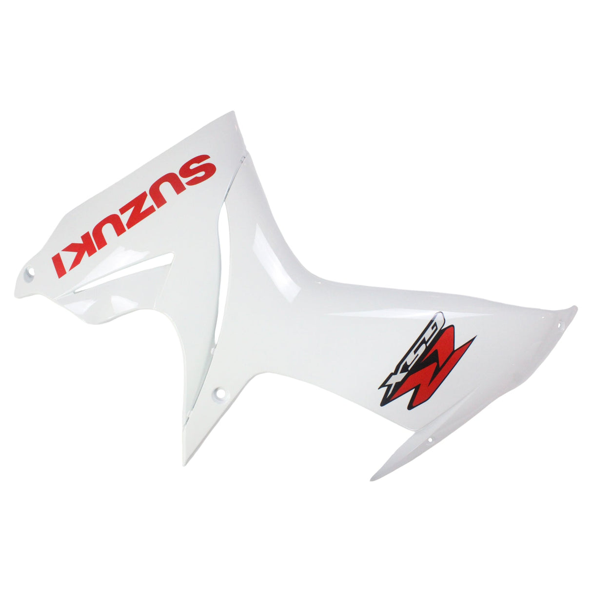 2011-2024 Suzuki GSXR 600/750 White With Red Logo Fairing Kit