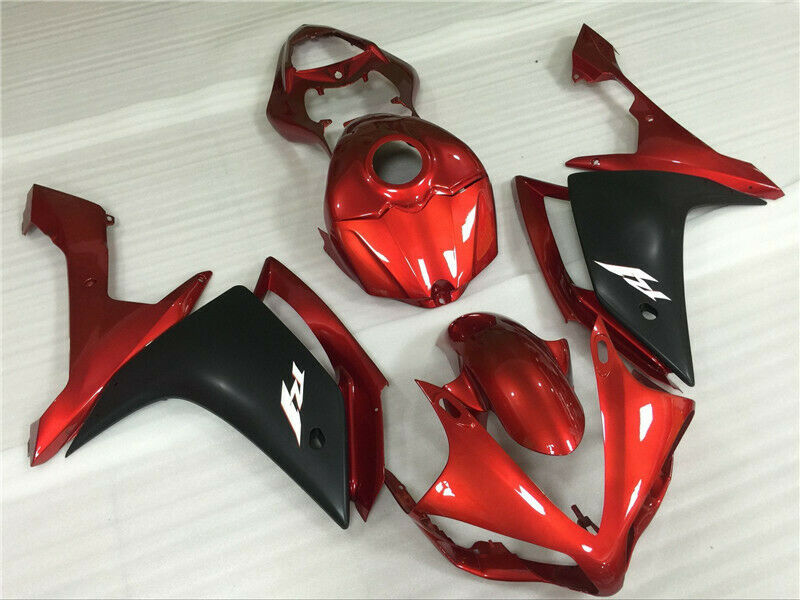 2006-2007 Yamaha  YZF R6 Fairing Red Black Fairing Kit