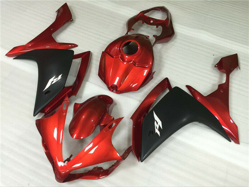 2006-2007 Yamaha  YZF R6 Fairing Red Black Fairing Kit