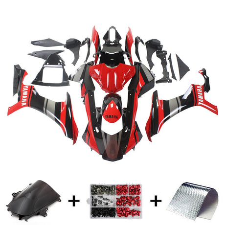 2015-2019 Yamaha YZF 1000 R1 Red Black Fairing Kit