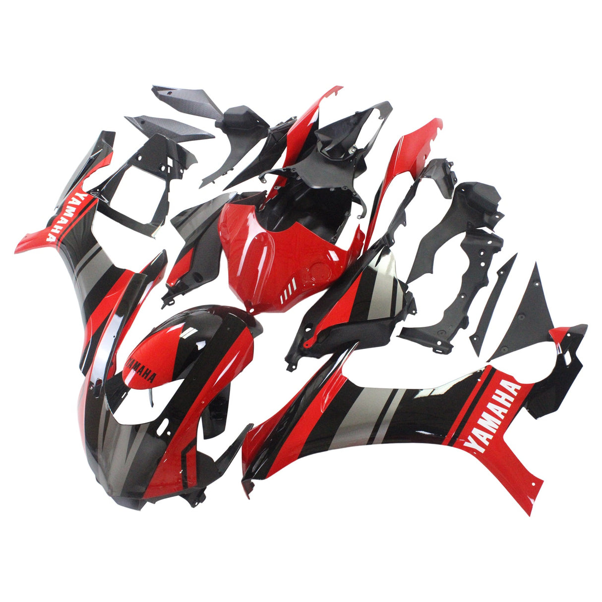 2015-2019 Yamaha YZF 1000 R1 Red Black Fairing Kit