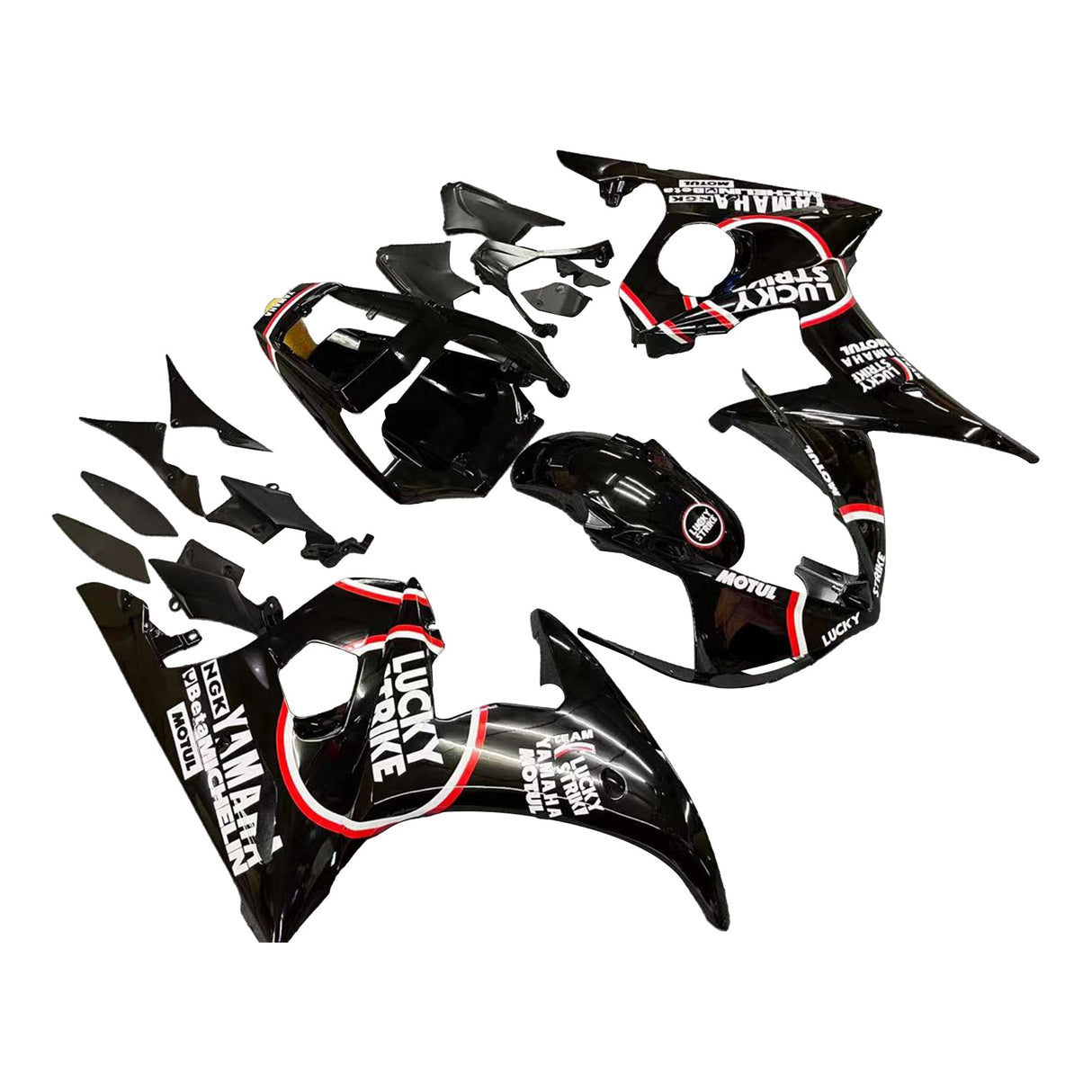 Yamaha 2003-2004 YZF 600 R6 & 2006-2009 YZF R6S Black Fairing Kit