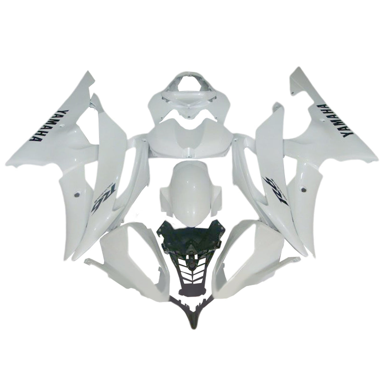 Amotopart 2008-2016 R6 Yamaha Fairing White Kit