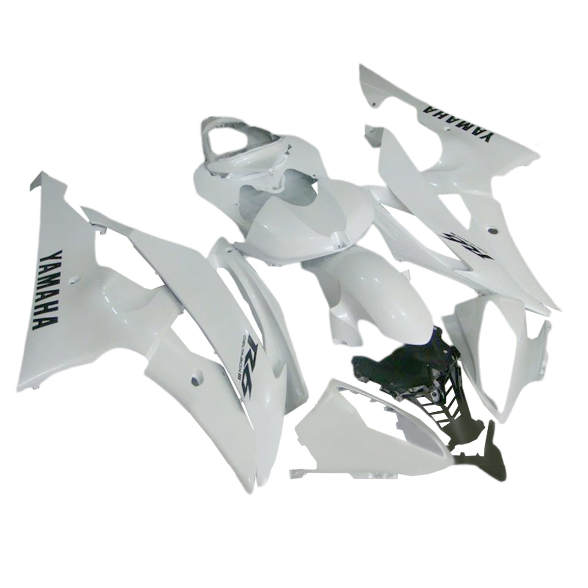 2008-2016 Yamaha YZF 600 R6 White Fairing Kit