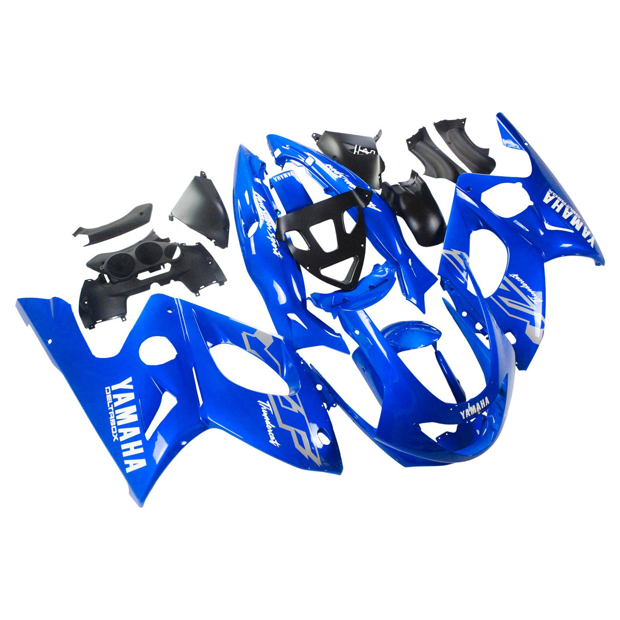 1996-2007 Yamaha YZF 600R Thundercat Blue White Fairing Kit