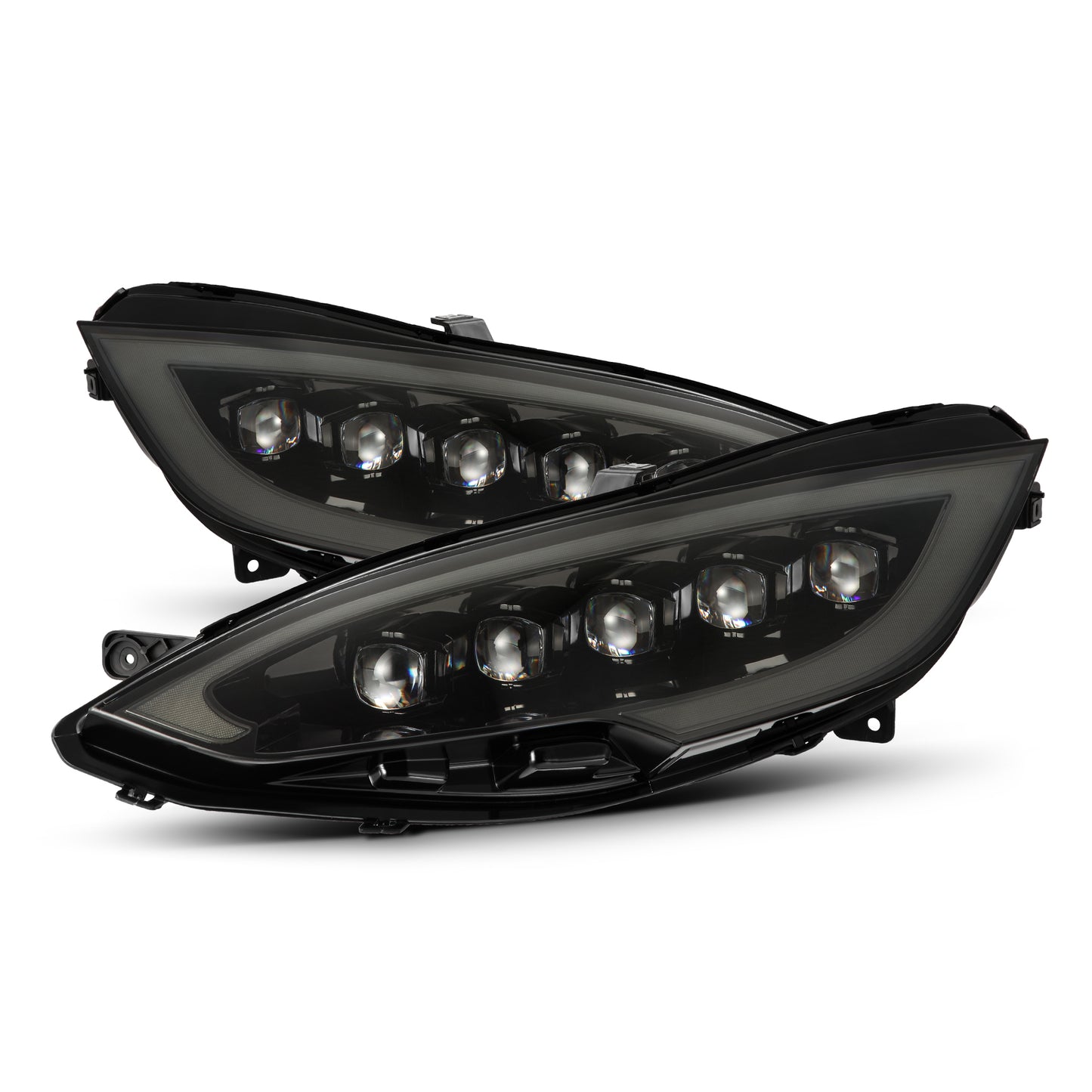 2012-2021 Tesla Model S - Alpharex NOVA-Series LED Projector Headlights Alpha-Black