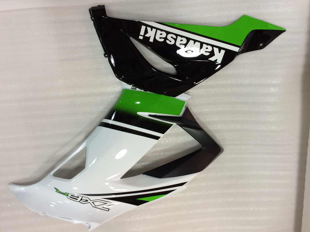 2013-2018 Kawasaki ZX6R Fairing Green&Black Kit