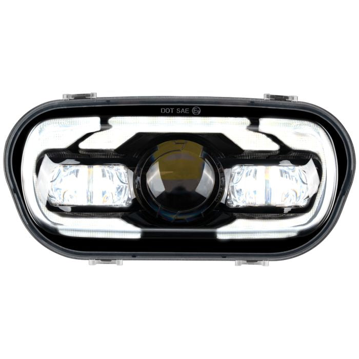 HogWorkz -  Black LED Headlight For Harley Fat Bob 2018-2024