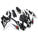 Amotopart 2006-2007 SUZUKI GSXR 600/750 K6 Carbon Fiber Black&White Fairing Kit