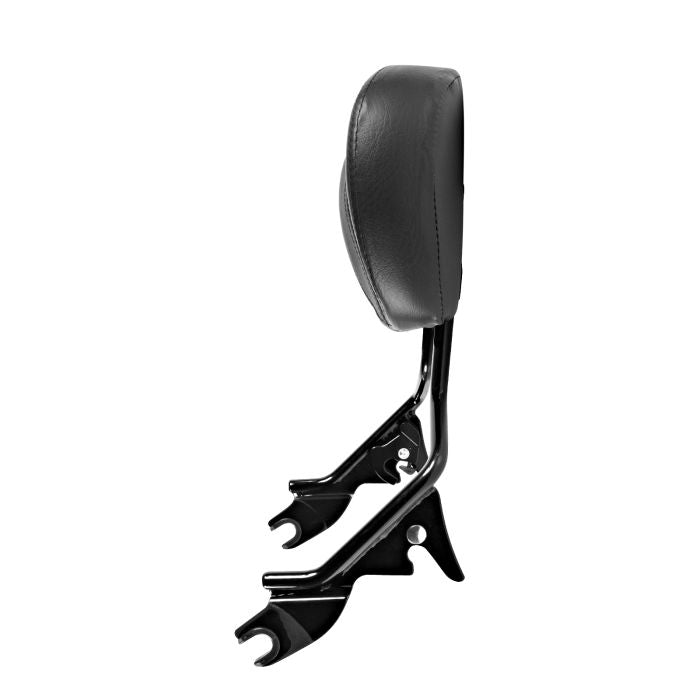 HogWorkz - Black Detachable Tall Boy Sissy Bar Backrest for Harley Touring '09-'24