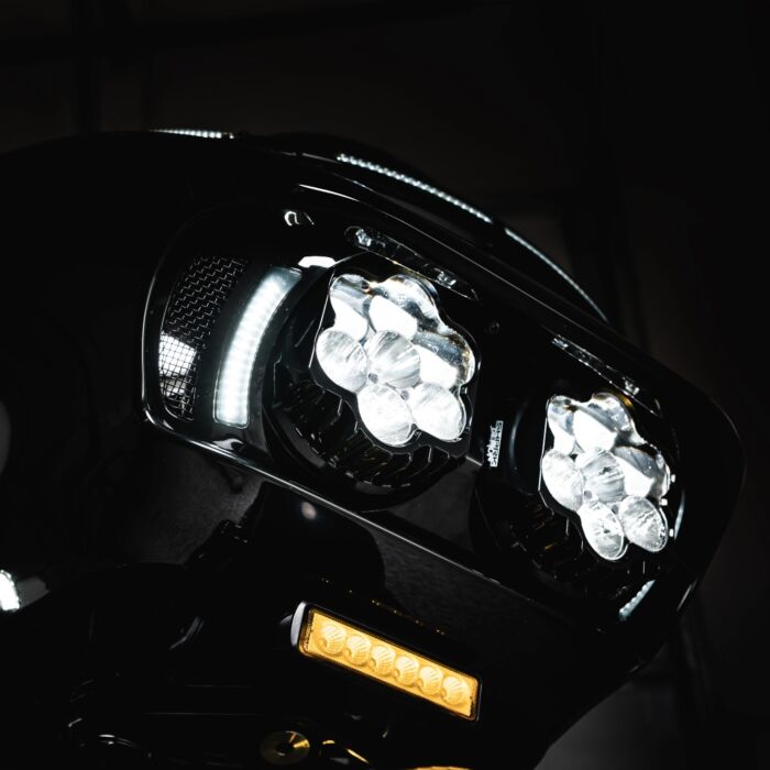 Custom Dynamics - 2015-2024 Harley Davidson Road Glide - Shark Demon Headlight