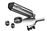 2009-2025 Kawasaki KLX250 / KLX300 - Slip on 13.5 Inch XOval Brushed Stainless Steel Muffler