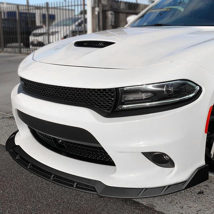 2015-2022 | DODGE CHARGER SRT-STYLE MATT BLACK FRONT BUMPER SPLITTER SPOILER LIP