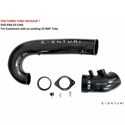 Eventuri Honda FK8 Civic Type R | Black Carbon Charge-Pipe