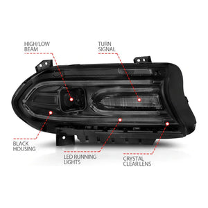 2015-2021 Dodge Charger | Anzo USA Projector Headlight Set